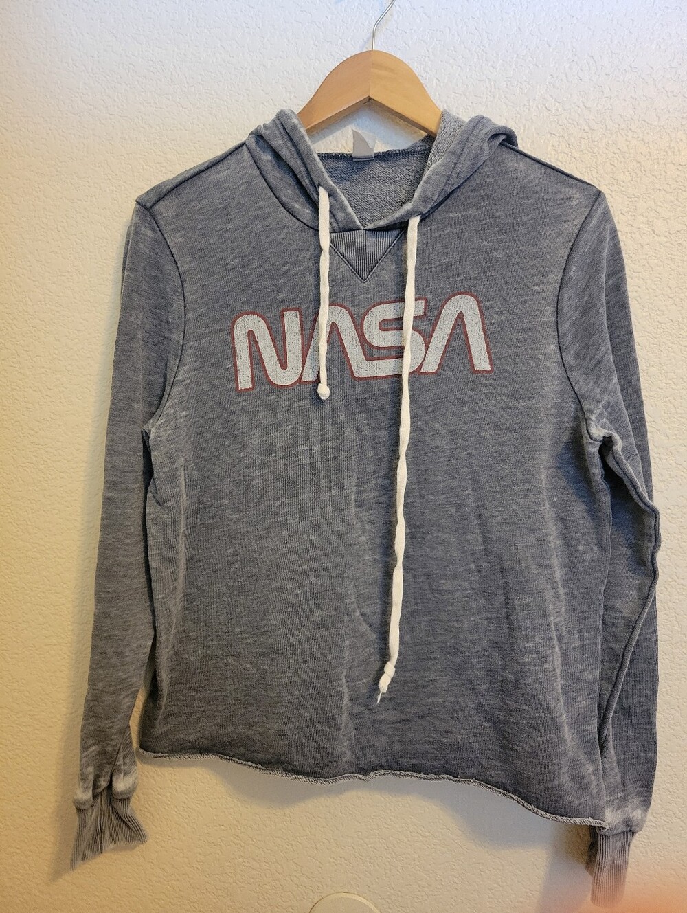 Alternative Heather Gray Sweatshirt with Logo Tag Nasa Size Small